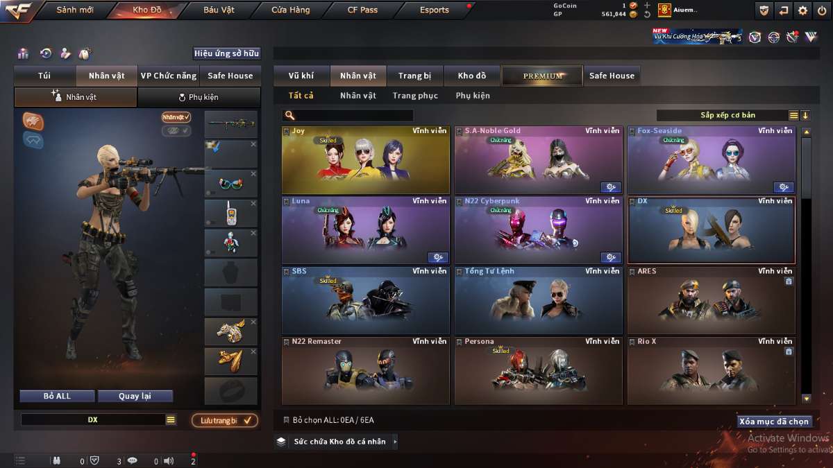 shop acc cf uy tin gia re